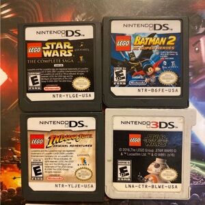 LEGO Nintendo DS Game Cartridge Collection - Black, Gray, White